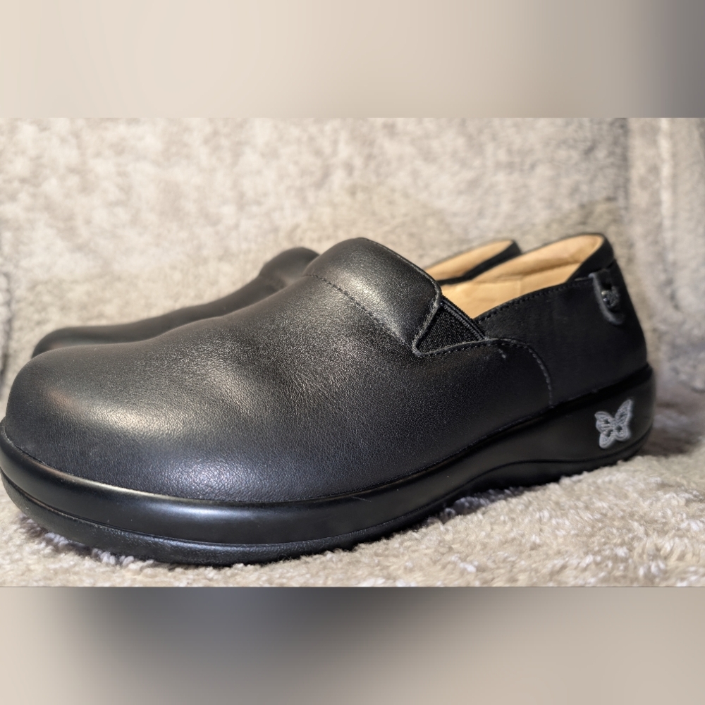 🖤Alegria🖤 Keli Pro Black Napa Leather Clog Women's Size 38 (8-8.5)